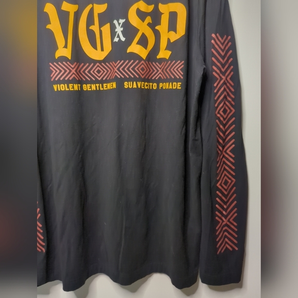 Violent Gentlemen X Suavecito Pomade black long sleeve T shirt in size XXL NWOT. - Picture 6 of 9